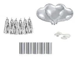 partydeco-zestaw-dekoracji-samochodowych-serca-srebrne-balony-girlanda
