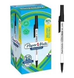paper-mate-kilometrico-dlugopis-10-mm-czarny-opak-50-szt