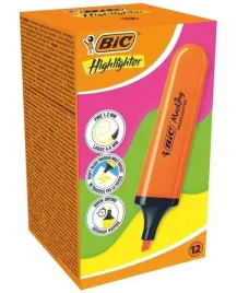 bic-zakreslacz-neonowy-pomaranczowy-flat-12-szt