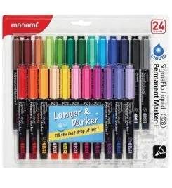 monami-sigmaflo-marker-permanentny-1-mm-alkoholowy-24-kol