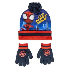 artesania-cerda-zestaw-zimowy-czapka-z-pomponem-i-rekawiczki-spidey