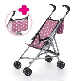 bayer-design-wozek-dla-lalek-z-torba-stary-roz