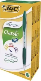 dlugopis-bic-atlantis-classic-zielony-zestaw-12-sztuk-w-etui-kartonowym