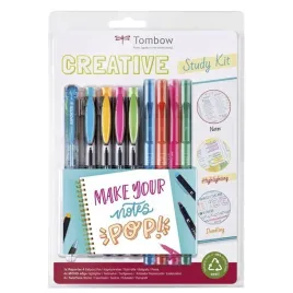 tombow-creative-study-kit-zestaw-do-notatek-i-nauki-9-elementow