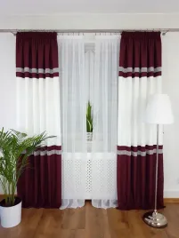 zaslony-gotowe-na-tasmie-bordowe-2-sztuki-zaslony-do-salonu-250cm-gladkie