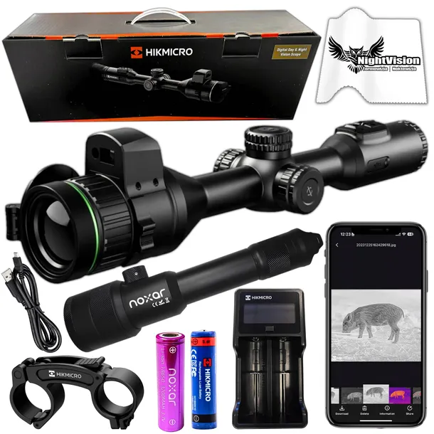 Luneta noktowizyjna HIKMICRO Alpex 4K A50EL LRF + IR NOXAR DIR PRO V2 4w1