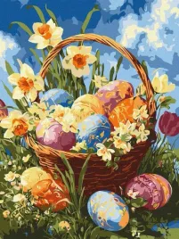 malowanie-po-numerach-koszyk-z-pisankam-30x40cm