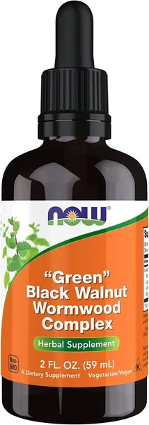 NOW Foods Green Black Walnut Wormwood Complex CZARNY ORZECH 59 ml
