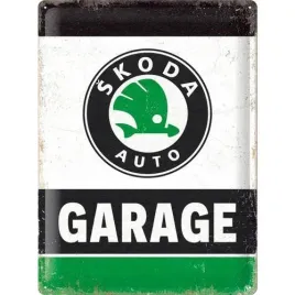 tablica-metalowa-plakat-30x40cm-skoda-garage-green-23367
