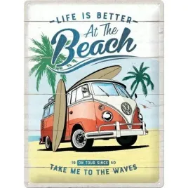 tablica-metalowa-plakat-30x40cm-vw-bulli-beach-63441