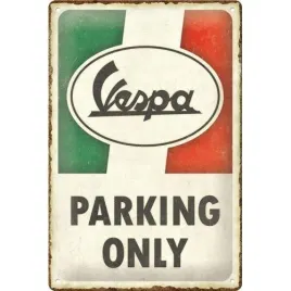 tablica-metalowa-plakat-20x30cm-vespa-parking-only-22421