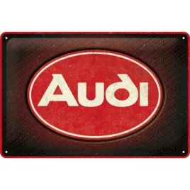 tablica-metalowa-plakat-20x30cm-audi-logo-red-shine-22326