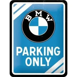 tablica-metalowa-plakat-15x20cm-bmw-parking-only-26177