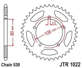 zebatka-tylna-stalowa-jt-r1022-38-530-38z-do-ducati-gtl-500-pantah-500-sl