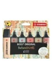 zakreslacz-stabilo-boss-original-naturecolors-6-kolorow