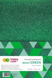 arkusze-piankowe-brokatowe-happy-color-a4-zielone-5-ark