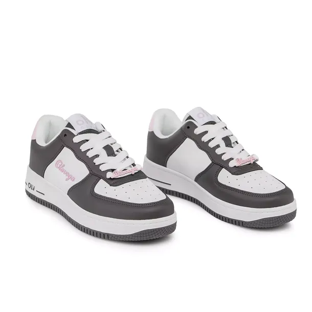 Buty damskie OLAVOGA VAXY - sneakersy brązowe (Rozmiar: 38)