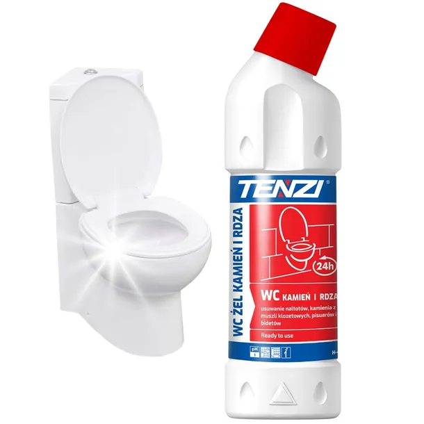 Silny żel środek do usuwania kamienia i rdzy czyszczenie WC Tenzi 750 ml