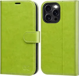 ocase-etui-skorzane-z-klapka-do-iphone-16-pro-portfel-rfid-jasna-zielen