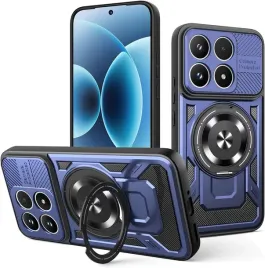 coque-etui-magsafe-do-xiaomi-14t-2x-szklo-lcd-stojak-ring-granatowe