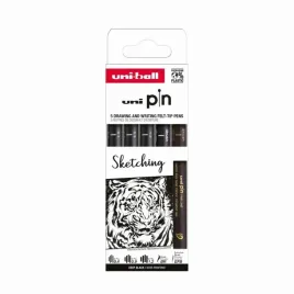 cienkopis-kreslarski-pin-200-sketching-czarny-rozne-grubosci-5szt