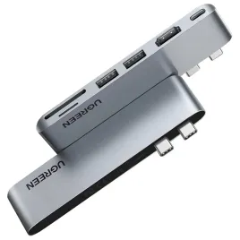 ugreen-hub-wielofunkcyjny-2xusb-c-hdmi-2xusb-3-0-sdtf-usb-c-pd-szary