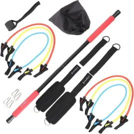 hms-przenosny-drazek-pilates-stick-3-gumy-oporowe-trening