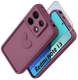 etui-do-xiaomi-redmi-note-13-4g-silikonowe-matowe-serce-szklo-ochronne-9h