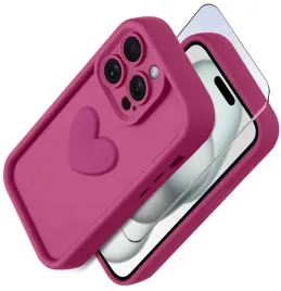 etui-do-iphone-14-pro-silikonowe-matowe-serce-szklo-ochronne-na-ekran-9h