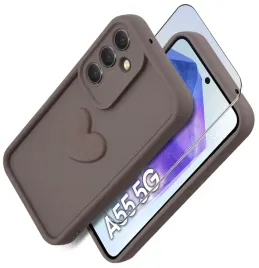 etui-do-samsung-a55-5g-silikonowe-matowe-serce-szklo-ochronne-na-ekran-9h