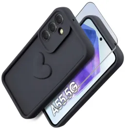 etui-do-samsung-a55-5g-silikonowe-matowe-serce-szklo-ochronne-na-ekran-9h
