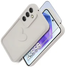 etui-do-samsung-a55-5g-silikonowe-matowe-serce-szklo-ochronne-na-ekran-9h