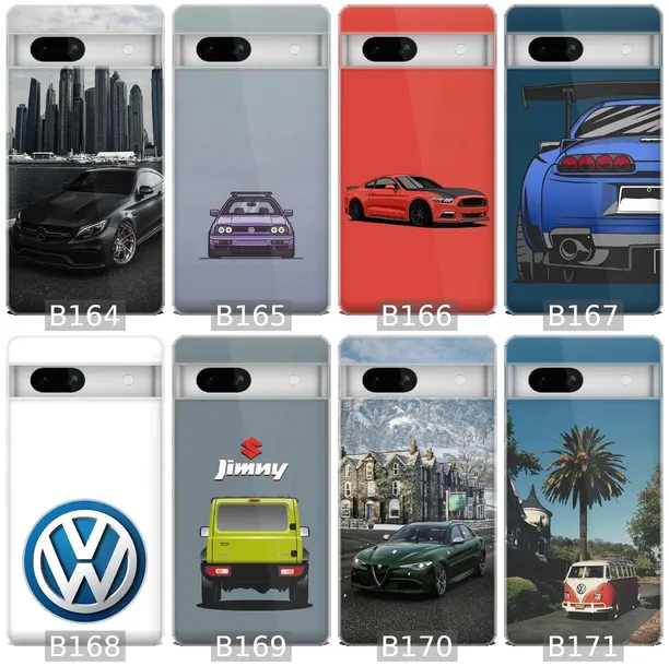etui-na-google-pixel-7a-telefon-wzory-samochody-motyw-przewodni-inny