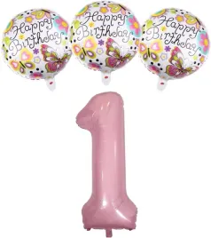 4x-balon-na-roczek-zestaw-dla-dziewczynki-rozowy-pierwsze-urodziny