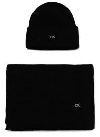 calvin-klein-damska-czapka-zimowa-szalik-czarna-zestaw-set-domieszka-welny