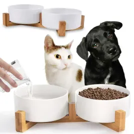 miski-na-stojaku-dla-psa-podwojna-miska-ceramiczna-biala-2x400ml