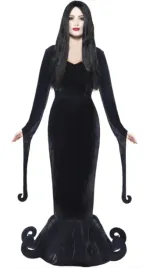 stroj-czarna-wdowa-z-mackami-sukienka-welurowa-morticia-addams