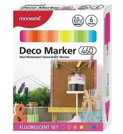 markery-akrylowe-deco-marker-6kol-fluo-monami