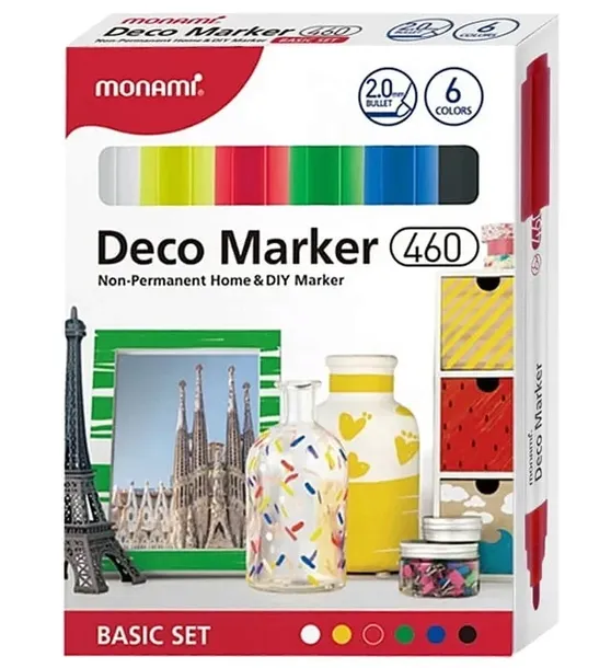 markery-akrylowe-deco-marker-6kol-basic-monami-stan-nowy-grubosc-2-mm