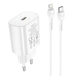 hoco-ladowarka-sieciowa-typ-c-pd-25w-qc3-0-z-kablem-do-lightning-n22-biala