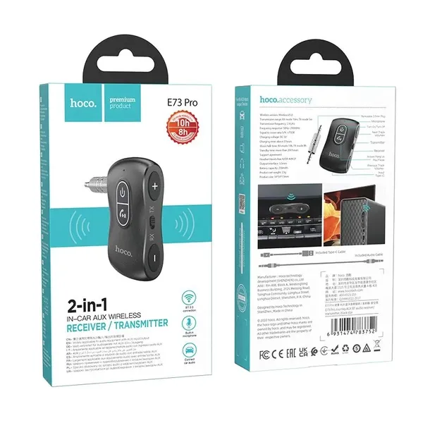 hoco-transmiter-fm-bluetooth-aux-e73-pro-journey-czarny-zasilanie-wbudowany-akumulator-inne