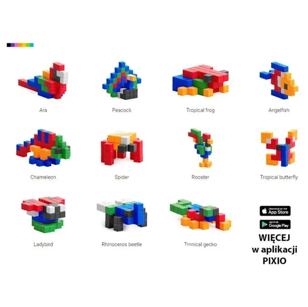 klocki-pixio-90-bright-animals-marka-pixio
