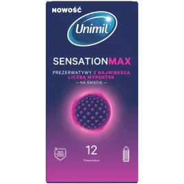 unimil-12szt-prezerwat-sensation-max-353