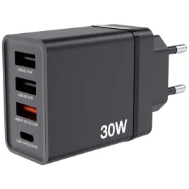 verbatim-ladowarka-sieciowa-30w-3xusb-a-usb-c-pd-3-0-chr-30eu2-czarny-black
