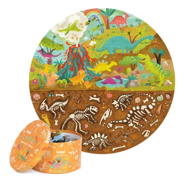 puzzle-okragle-150-dinozaury-stan-nowy