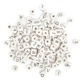 koraliki-drewniane-litery-100szt