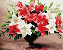 malowanie-po-numerach-liliowy-bukiet-40x50cm