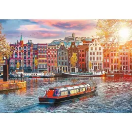 puzzle-500-ukladanka-widok-rzeka-kanal-miasto-amsterdam-statek-10-trefl