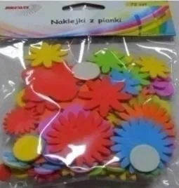 naklejki-z-pianki-kwiatki-72szt