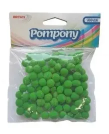 pompony-zielone-10mm-100szt